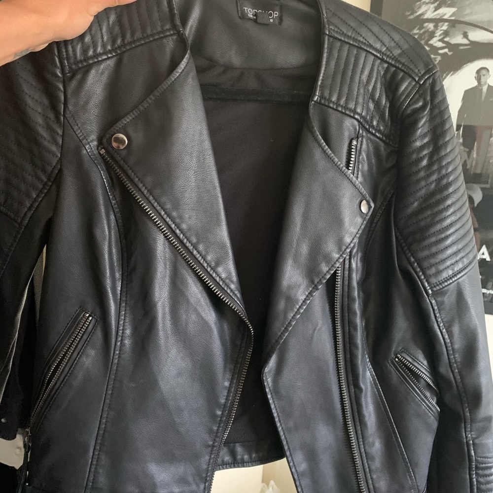 Topshop Biker Leather Jacket